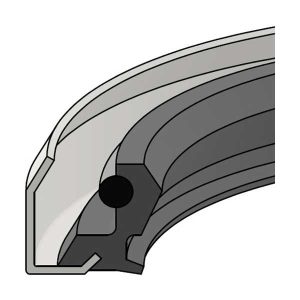 Rubber Hydraulic Oil Seal (OS-0.50X0.87X0.31TBY) – ID 0.500" x OD 0.875" x Height 0.313"