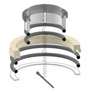 TCM Hydraulic Cylinder Seal Kit – 45 mm Rod × 55 mm Bore – TCM-24450-89823
