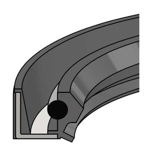 Rubber Hydraulic Oil Seal (OS-0.50X1.00X0.25TCN) – ID 0.500" x OD 1.000" x Height 0.250"