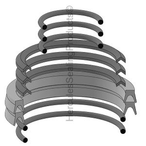 Telescopic Hydraulic Seal Kit, Rod 1.750" x Bore 6.000" (TJ-6332U-048)