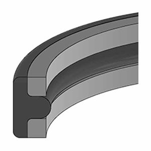 Buna-N Hydraulic Rod T-Seal (TR-328) – ID 1.875in x OD 2.250in x Height 0.280in