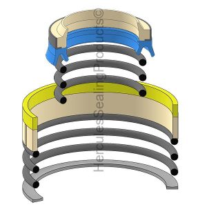 Hydraulic Seal Kit, Rod 50.000 x Bore 110.000, Models TR100 (TX-15500961)