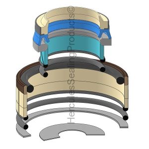 Hydraulic Seal Kit, Rod 45.000 x Bore 90.000, Models TX760B (TX-3623368M91)