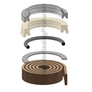 NZ Series, Hydraulic Rod Seal Kit, Rod 0.625" (VI-6533N-NZC)