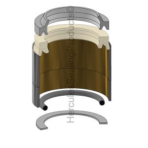 NZ Series, Hydraulic Rod Seal Kit, Rod 4.000" (VI-6533N-NZW)