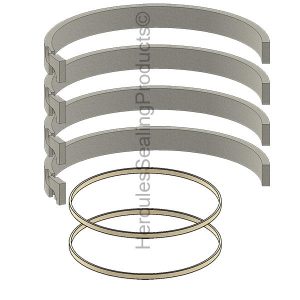 NZ Series, Cast Iron Ring Type Hydraulic Piston - 4.000" Bore (VI-6633C-NZH)