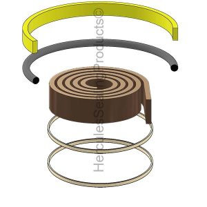 NZ Series, PTFE Low Friction Hydraulic Piston - 4.000" Bore (VI-6633L-NZH)