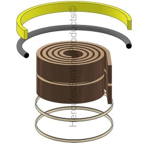 NZ Series, PTFE Standard Hydraulic Piston - 5.000" Bore (VI-6633N-NZK)