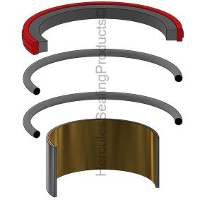 TZ Series, Hydraulic Piston Seal Kit, Bore 63.000 mm (VI-6633N-TVEJ)