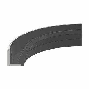 Rubber Hydraulic Oil Seal (OS-0.43X1.00X0.25VM) – ID 0.438" x OD 1.000" x Height 0.250"