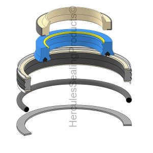 Hydraulic Seal Kit, Rod 70.000 x Bore 120.000, Models A35D, A40, A40D (VME-11700151)