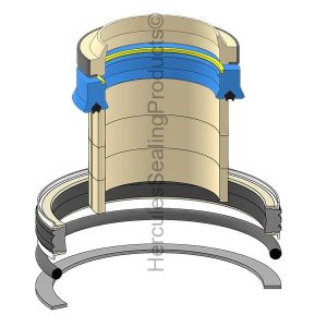 Hydraulic Seal Kit, Rod 70.000 x Bore 120.000, Models A35D, A40, A40D (VME-11700151-EX)