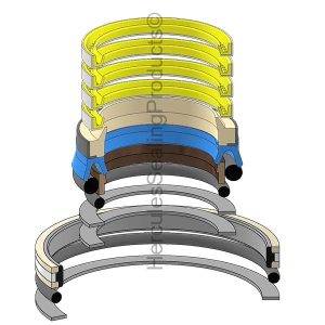 Hydraulic Seal Kit, Rod 120.000 x Bore 250.000, Models L180C, L180C BM (VME-11701531)