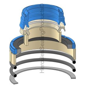 Hydraulic Seal Kit, Rod 70.000 x Bore 120.000, Models A35D, A35E, A35F, A35F FS, A40D, A40E, A40F, A40F FS, T450D (VME-11712388)
