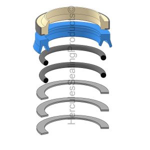 Hydraulic Seal Kit, Rod 20.000, Models L30, L50, L70, L90, L120 (VME-11990060)