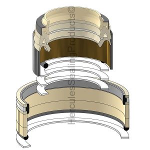 Hydraulic Seal Kit, Rod 80.000 x Bore 160.000, Models EC360B LC, EC360B LR, EC360B NLC, EC460B LC, EC460B LR (VME-14510588)