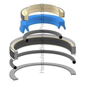 Hydraulic Seal Kit, Rod 60.000 x Bore 100.000, Models A30, A30C (VME-6630843-8)