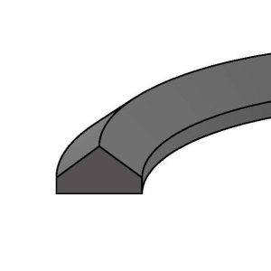 Nylon/Neo-Fab Bottom Adaptor Hydraulic Vee Ring (VR40004B-25) – ID 4.000" x OD 4.500"