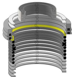 Yale Lift Trucks Hydraulic Cylinder Seal Kit – 2.125 Rod × 2.75 Bore – YA-504236229