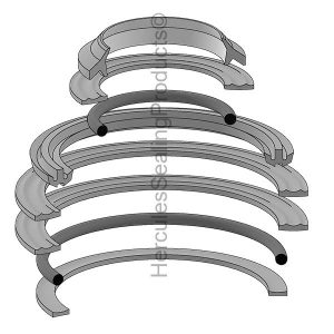 Yale Lift Trucks Hydraulic Cylinder Seal Kit – 1.25 Rod × 3 Bore – YA-504853000