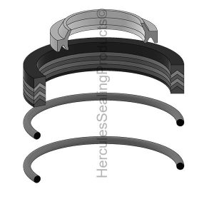 Yale Lift Trucks Hydraulic Cylinder Seal Kit – 2.5 Rod × 3.5 Bore – YA-505136003