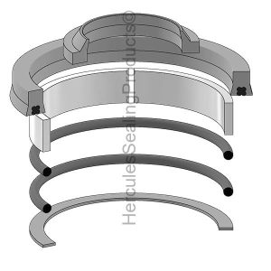 Yale Lift Trucks Hydraulic Cylinder Seal Kit – 1.625 Rod × 2.25 Bore – YA-505136007