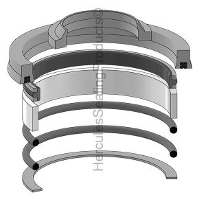 Yale Lift Trucks Hydraulic Cylinder Seal Kit – 1.875 Rod × 2.25 Bore – YA-505136012