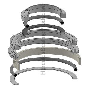 Yale Lift Trucks Hydraulic Cylinder Seal Kit – 1 Rod × 2 Bore – YA-509753000