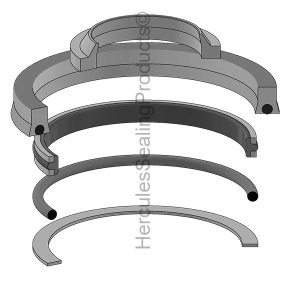 Yale Lift Trucks Hydraulic Cylinder Seal Kit – 1 Rod × 2 Bore – YA-516149005
