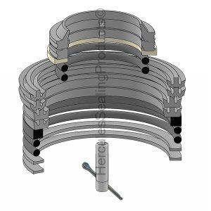 Yale Lift Trucks Hydraulic Cylinder Seal Kit – 1.25 Rod × 2.5 Bore – YA-518617001