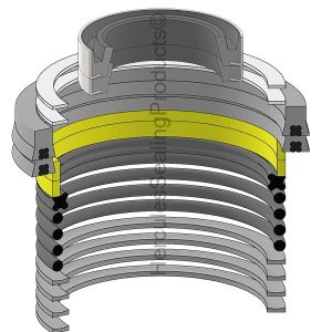 2.125X2.750, Hydraulic Seal Kit (YA-580026957)