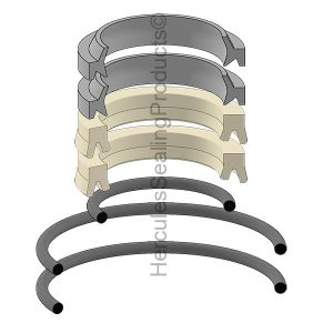 65 mm, 80 mm 2 Stage, Hydraulic Seal Kit (YA-900299851)