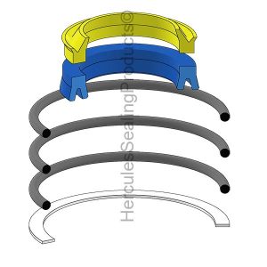 35 X 80 mm, Hydraulic Seal Kit (YA-900879850)