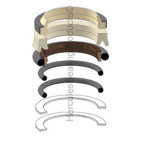 Hydraulic Seal Kit, Rod 100.000, Models MD-300LC (YUT-2438U1324R100)