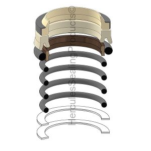 Hydraulic Seal Kit, Rod 80.000, Models MD-120LC (YUT-2438U928R100)