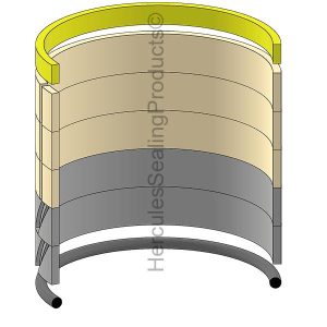 Hydraulic Seal Kit, Bore 130.000, Models MD-240BLC (YUT-2438U959R200)