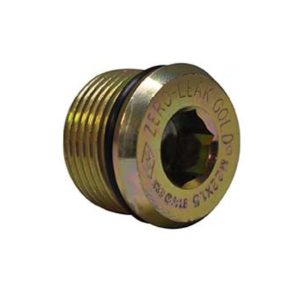 Steel Zero-Leak Gold Metric Thread, 18.000 mm x 1.500 mm for a 14 mm Tube, Hydraulic Port Plug (SHTPP-MS-S07)