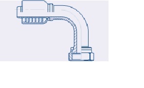 Balflex BF21 Series Female O-Ring Face Seal 90° Elbow