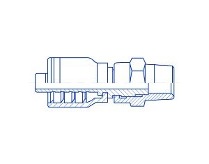 Balflex BF21 Series Male Pipe NPTF Swivel