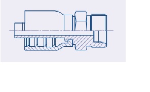 Balflex BW23 Series Male Metric DIN Heavy (DKO-S)