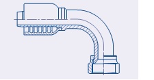 Balflex BW23 Series Female JIC 37° Swivel 90° Elbow
