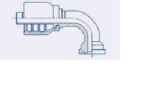 Balflex BW23 Series SAE Code 61 Flange 90° (3000 PSI)