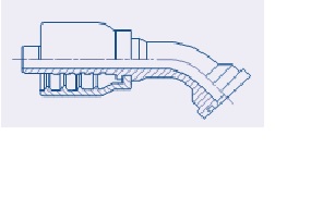 Balflex BW23 Series SAE Code 62 Flange 45° (6000 PSI)