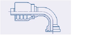 Balflex BW23 Series SAE Code 62 Flange 90° (6000 PSI)