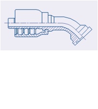 Balflex BW23 Series Caterpillar Style Flange 45°