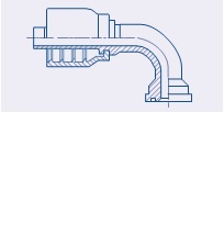 Balflex BW23 Series Caterpillar Style Flange 90°