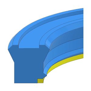 110.00x125.00x12.00, MRTSB Hydraulic Rod U-Seals (MRTSB-110X125X12)