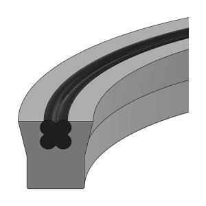 Urethane Symmerical Polyurethane U-Seal with an ID 2.813" x OD 3.250" x Height 0.219" (U21-2.81)